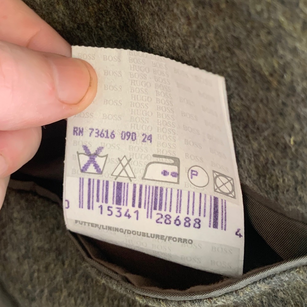 Hugo Boss Sport Coat Mens 42R Olive Original Loden Wool Made USA Heritage Alpine - Picture 9 of 13